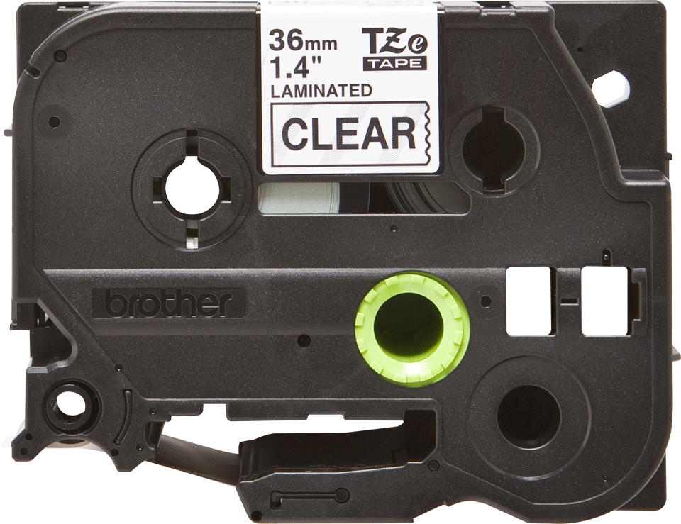 Cassetta nastro per etichettatura originale Brother TZe-161 – Nero su trasparente, 36 mm di larghezza 2